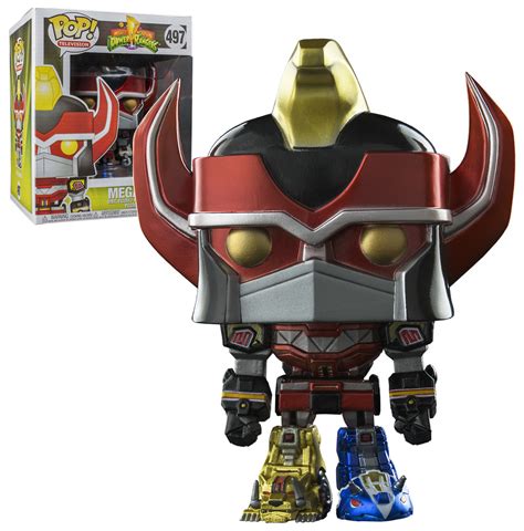 Funko POP! Mighty Morphin Power Rangers #497 Megazord (Metallic) 6 ...