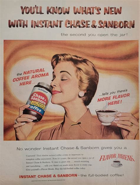 Chase And Sanborn Instant Coffee Vintage Advertisement Kitchen