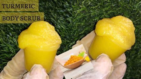 HOW TO MAKE A TURMERIC BODY SCRUB FOR GLOWING SKIN DIY TURMERIC SUGAR