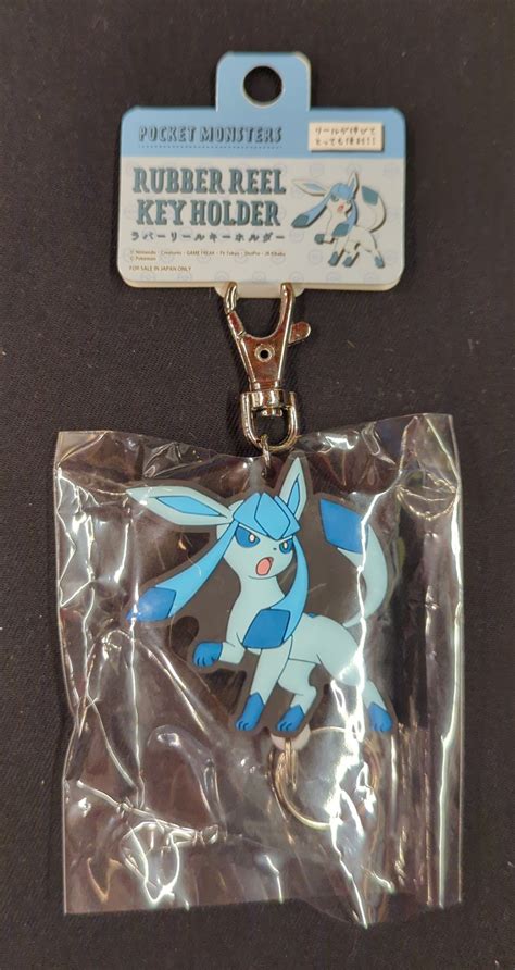 Sk Japan Rubber Reel Keychain Pokemon Glaceon Mandarake