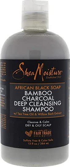 Shea Moisture African Black Soap Bamboo Charcoal Deep Cleansing Shampoo