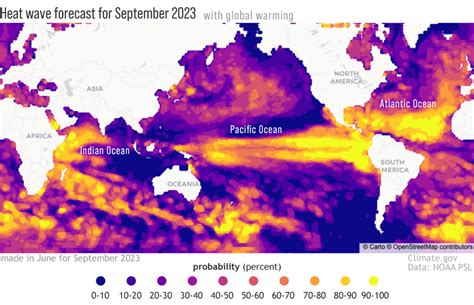 Ocean Warming Since 1991 Doubles The Size Of The Marine Heat Wave Forecasted For September 2023