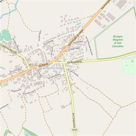 Mappa Monumenti Di Campoformido Lombardo Geosystems