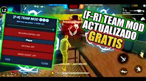 Mejor Mod Menu Gratis Para Free Fire X F R Team Mod Modo Dios