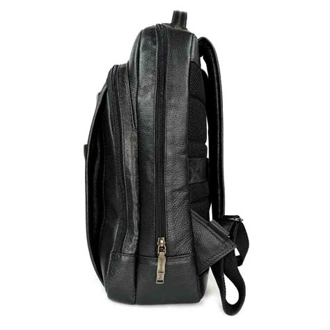 Mochila Executiva Couro Búfalo Note 17 Preto Bennesh 7108 Belila