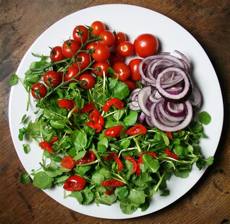 Essex Girl Cooks Healthy Low Cholesterol Watercress Tomato Onion