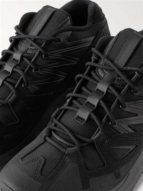 Black Odyssey Advanced Suede And Mesh Hiking Shoes Salomon Mr Porter