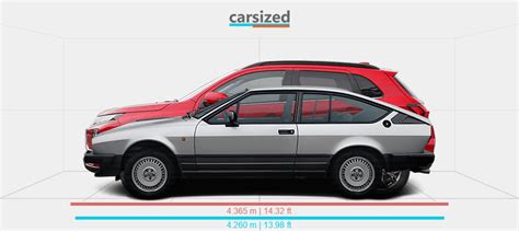 Dimensions Alfa Romeo Alfetta Gtv Vs Mitsubishi Asx