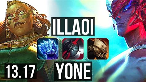 ILLAOI Vs YONE TOP 8 Solo Kills 2 1M Mastery Legendary 300