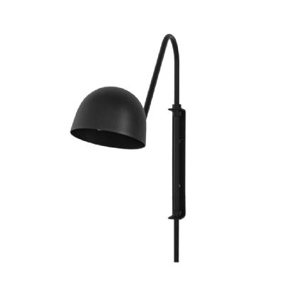 Arandela Shell Articulada Para Lampada G Preto Spot Line