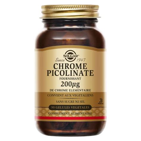 Solgar Chrome Picolinate 200 Mcg 90 Vegetable Capsules Pharmacy