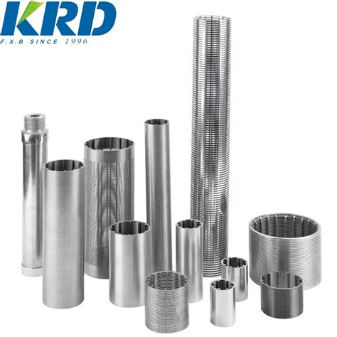 Krd Stainless Steel Wedge Wire Filter Element For Water Treatment