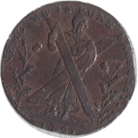 1701 Halfpenny Token Edinburgh Halfpenny Token Cambridgeshire Coins