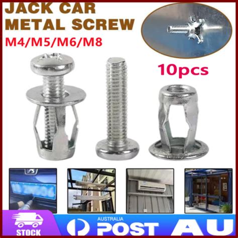 10X M4 M5 M6 M8 Jack Nuts Car Metal Screw Petal Screw Petal Nut