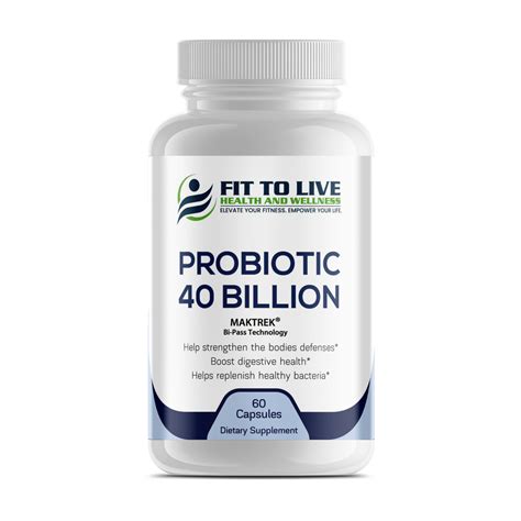 Probiotic 40 Billion Fit To Live