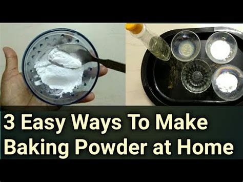 3 Easy Ways To Prepare Baking Powder At Home Homemade Baking Powder How