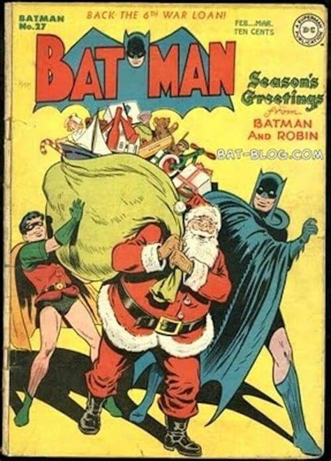 1950s Batman And Robin Christmas Comic Book Christmas Comics Batman