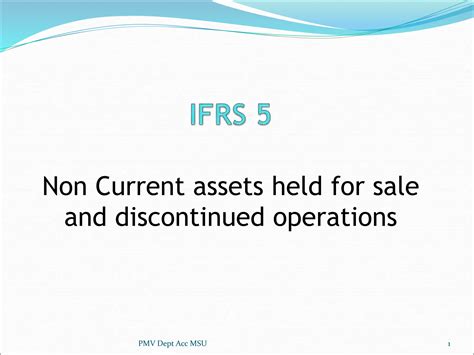 Ifrs 5 Non Current Assets Held For Sale Discontinued Operationsppt