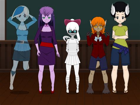 Ghoul School Girls By Megaf1sh On Deviantart