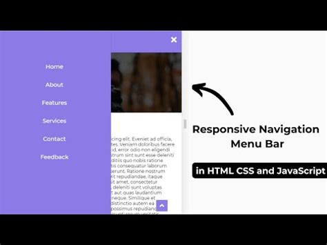 Responsive Sticky Navigation Menu Bar Using Html Css And Javascript