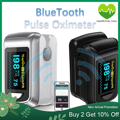 HealthTree Care Bluetooth Pulse Oximeter Fingertip SpO2 Blood Oxygen