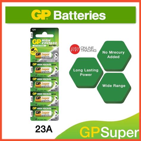 Gp Battery 23A 27A 5pcs GENUINE GP Alkaline Battery 12V Batteri Remote