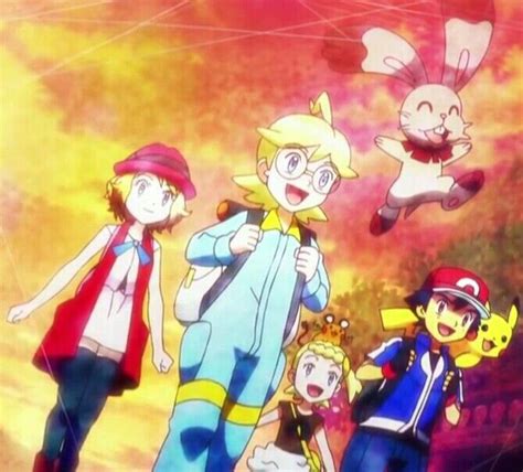 Ash Serena Clemont And Bonnie Pokemon Kalos Pokemon Anime