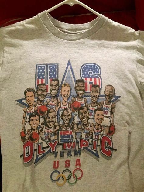 Usa Basketball Dream Team Caricature Reprint T Shirt