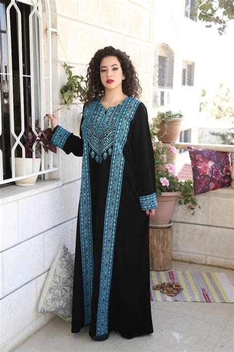 Palestinian Embroidery Jordanian Dress 2 lines Heritage | Etsy