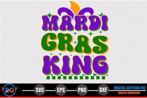 Mardi Gras King Mardi Gras Retro Svg Graphic By Robi Graphics