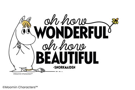 Moomin Oh How Beautiful Quote Graphic by Moomin Collection · Creative Fabrica