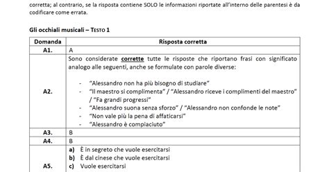 Griglia Correzione Prova Invalsi Giunti Scuola