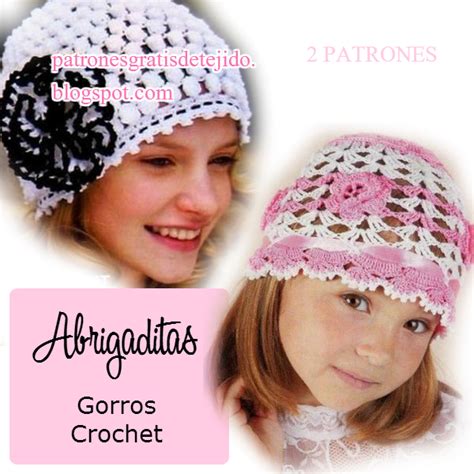 Gorros Tejidos Al Crochet 2 Modelos Con Esquemas