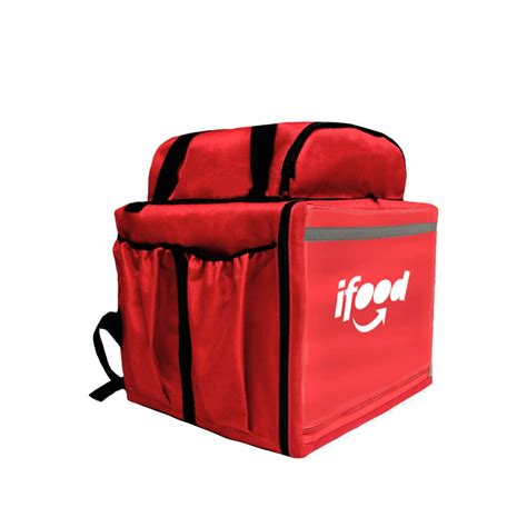 Bolsa Bag Mochila Motoboy Vermelha 45L Logo Ifood Vermelho Shopee Brasil