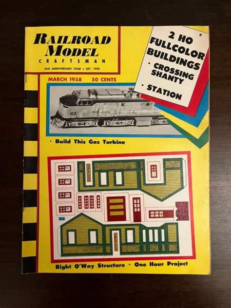 Railroad Model Craftsman Magazine March Rmc Hobby Train Eur