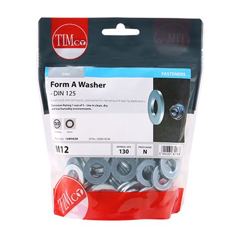 Timco Form A Washers Zinc