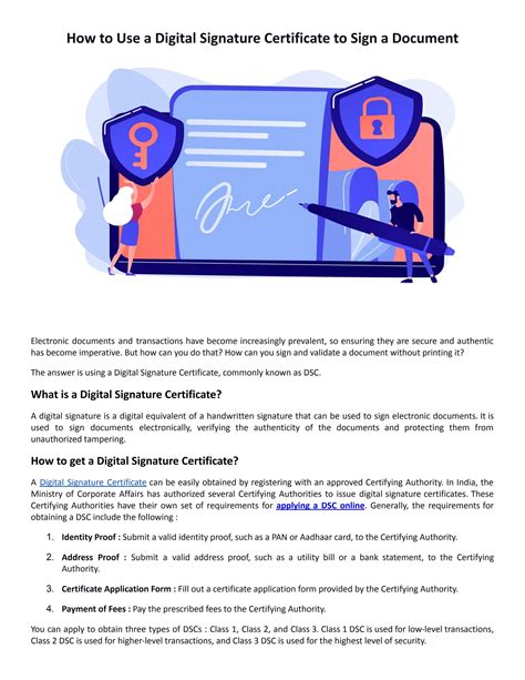 How To Use A Digital Signature Certificate To Sign A Document By