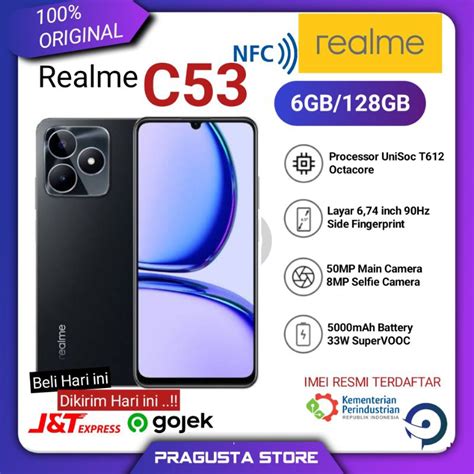 Jual Realme C53 NFC 6 128GB Garansi Resmi 1 Tahun Realme Service Center