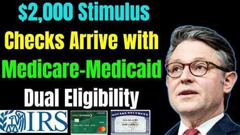 Double Boost Stimulus Checks Arrive With Medicare Medicaid Dual