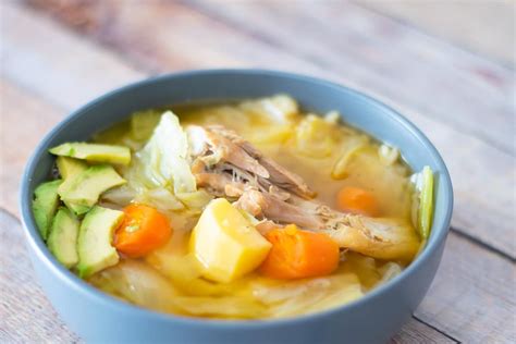 Mexican Chicken Soup Recipe Caldo De Pollo Thrift And Spice