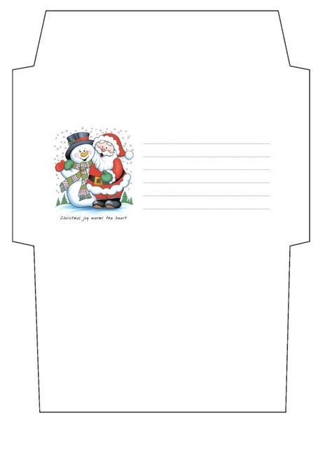 Christmas Envelope Template | Christmas envelopes, Christmas envelope template, Envelope template