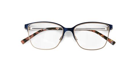 Specsavers Womens Glasses J Titanium 19 Blue Cateye Metal Titanium