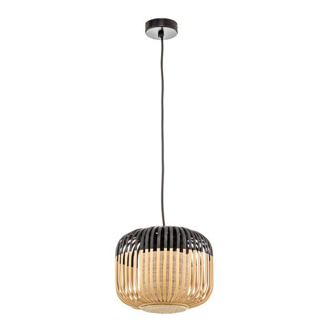 Forestier Bamboo Light XS Pendant Lamp 27 Cm Black Lights Co Uk