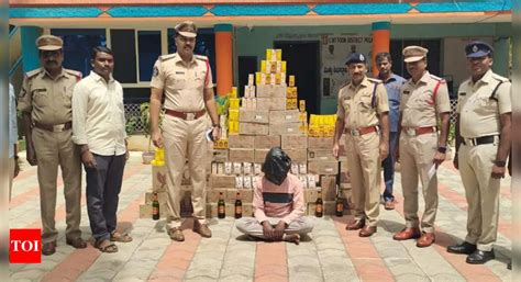 Andhra Pradesh Police Seize Rs Lakh Worth Interstate Liquor From