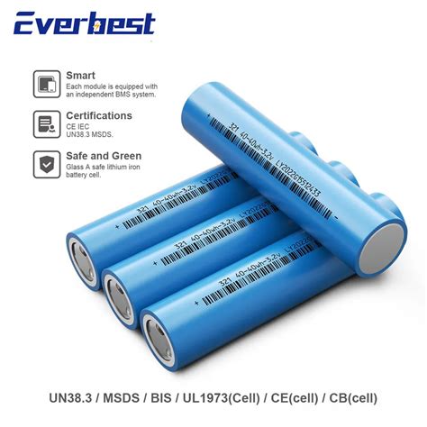 Factory Price 32140 32v 15ah Rechargeable Cylindrical Lifepo4 Battery Solar Cell 32140 15ah