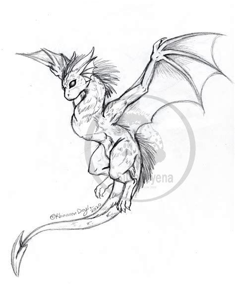 Flying Dragon Sketch by TheSilverhyena on DeviantArt