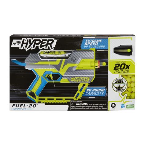 Nerf Hyper Fuel 20 Blaster 20 Nerf Hyper Rounds Up To 110 Fps