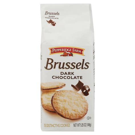 Save On Pepperidge Farm Brussels Cookies Dark Chocolate 15 Ct Order