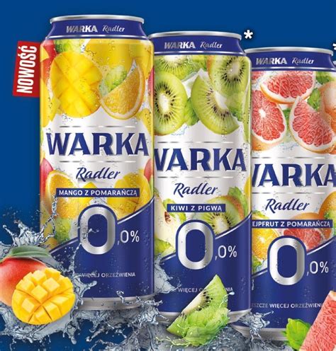 Promocja Warka Radler Piwo Bezalkoholowe Z Lemoniad O Smaku Rabarbaru