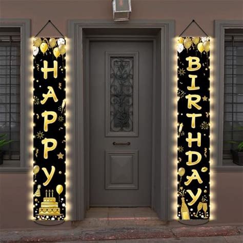 50th Birthday Backdrop Banner Lighted Decorations For Men